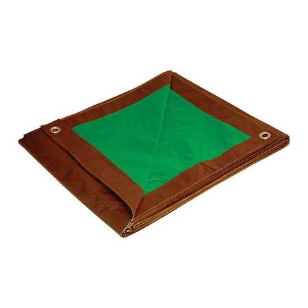 Foremost Tarp 16 ft x 20 ft Tarp, Brown/Green 11620